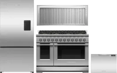 4 Piece Package Includes Refrigerator, Range, Hood And Dishwasher